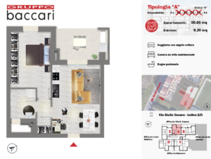 via caio giulio cesare - piantina